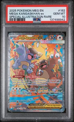 2025 Pokemon Mega Evolution Base #182 SIR Mega Kangaskhan ex PSA 10 Gem Mint - Image 1