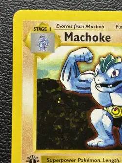 Machoke 34/102 - 1st Edition - Shadowless - Pokemon - LP Base Set - Image 3