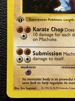 Machoke 34/102 - 1st Edition - Shadowless - Pokemon - LP Base Set - Image 4