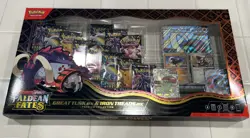 Pokemon Paldean Fates Great Tusk Iron Threads Ex Premium Collection SEALED - Image 1
