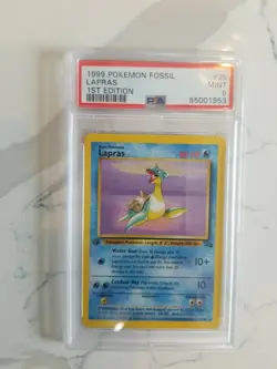 1999 Pokemon Fossil no 25 1st Edition PSA 9 - Image 1