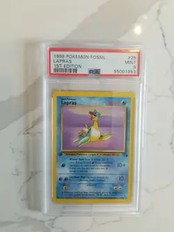 1999 Pokemon Fossil no 25 1st Edition PSA 9 - Image 2