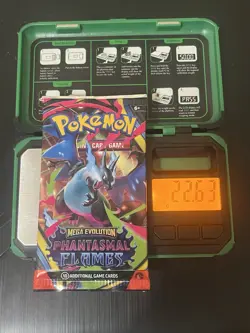 EXTREMELY HEAVY Pokemon Phantasmal Flames Factory Sealed Booster Pack 22.63g #9 - Image 1