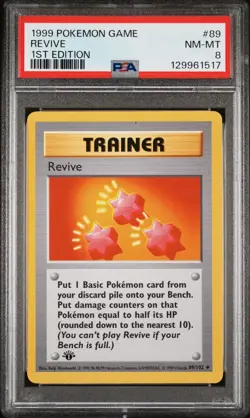 1999 Pokemon Base Basic 1st Edition Revive 89 PSA 8 NEAR MINT-MINT - Image 1