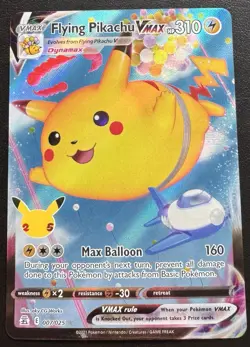 Flying Pikachu VMAX 007/025 25th Celebrations Pokemon TCG NM - Image 1