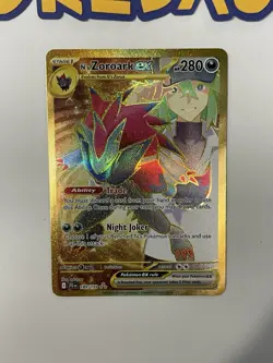 N's Zoroark EX 189/159 Sv09: Journey Together Gold Holo Hyper Rare - Pokemon TCG - Image 2