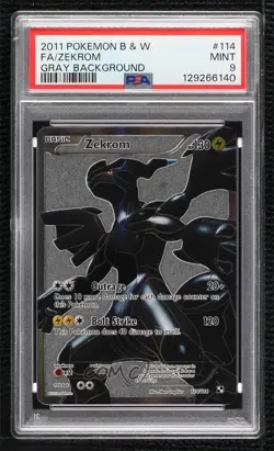 Zekrom (Silver Background) Pokemon Black & White Base Set PSA 9 MINT - Image 1