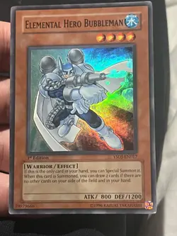 Yu-Gi-Oh! TCG Elemental Hero Bubbleman Jaden Yuki YSDJ-EN017 1st Edition... - Image 2