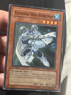 Yu-Gi-Oh! TCG Elemental Hero Bubbleman Jaden Yuki YSDJ-EN017 1st Edition... - Image 3