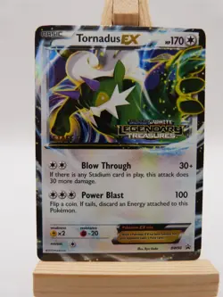 Pokemon Staff Promo Card - Tornadus EX BW96 (Legendary Treasures) - Image 1