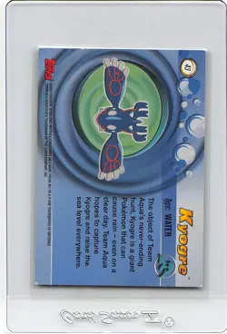 KYOGRE #43 - NON-HOLO - Pokemon Advanced - 2003 Topps POKMEON CARD - LP - Image 2