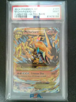M Charizard EX - 107/106 Secret Rare XY Flashfire 2014 Pokemon Card - PSA 9 Mint - Image 3