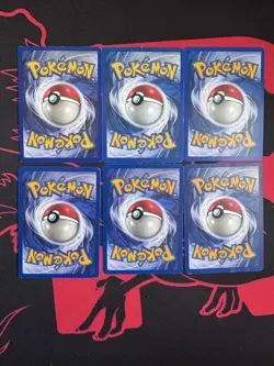 Vintage Pokemon Card Lot Base Jungle #51-56/64 Goldeen Eevee Meowth Jigglypuff - Image 2