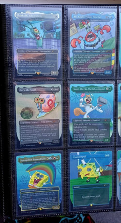 MTG - Secret Lair Rainbow Foil Spongebob Cards NM English - Image 3