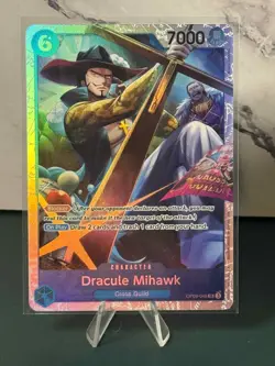 Dracule Mihawk - OP09-048 - One Piece Card Game PRB02- Super Rare Foil - M/NM - Image 1