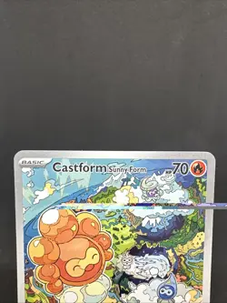Pokemon TCG Castform Sunny Form Full Art Holo Illustration Rare 195/191 NM Card - Image 3