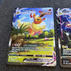Jumbo Promo Flareon, Jolteon & Vaporeon VMAX Pokemon Cards Evolving Skies - Image 2