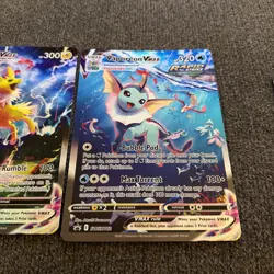 Jumbo Promo Flareon, Jolteon & Vaporeon VMAX Pokemon Cards Evolving Skies - Image 4