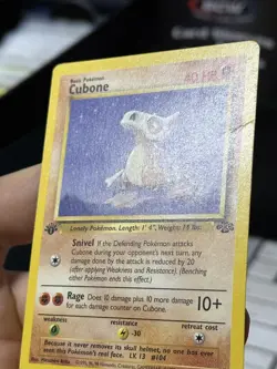 #2 1st Edition Cubone 50/64 Jungle 1999 WOTC Pokemon Card TCG - Image 3
