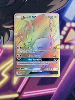Tauros GX - 156/149 - Pokemon Sun & Moon Base Set Secret Rare Card HP - Image 1