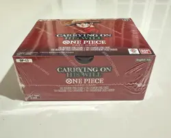One Piece Card Game OP13 Carrying on His Will Booster Box da 24 buste ENG Sealed - Image 2