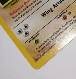 Vintage AERODACTYL - 1/62 Fossil Unlimited Holo Rare Pokemon Card 🌟 NM/LP - Image 3