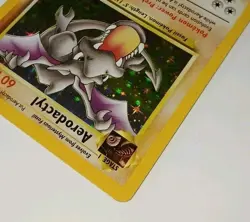 Vintage AERODACTYL - 1/62 Fossil Unlimited Holo Rare Pokemon Card 🌟 NM/LP - Image 4