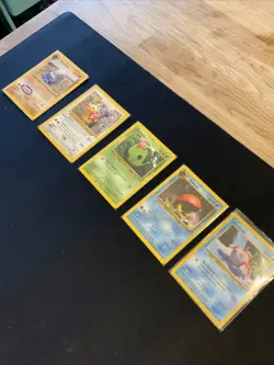 5 Vintage Pokemon Cards Yuma Morii Lot - Image 1