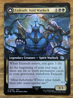 MTG Final Fantasy, Exdeath, Void Warlock / Neo Exdeath, Dimension's - Borderless - Image 1