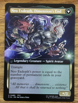 MTG Final Fantasy, Exdeath, Void Warlock / Neo Exdeath, Dimension's - Borderless - Image 2