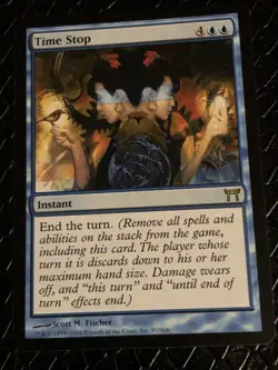 Time Stop X1 Champions Of Kamigawa NM Condition See Pics Front/back - Image 1