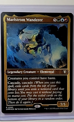 2023 MTG Magic the Gathering Commander Masters Foil Etched Maelstrom Wanderer - Image 1