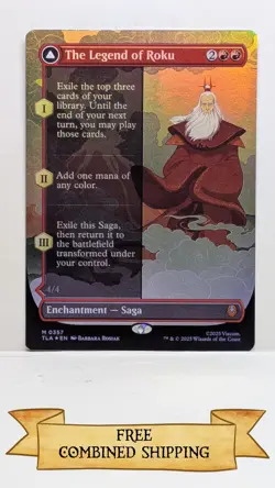 The Legend of Roku (Borderless) Avatar: The Last Airbender Foil - Image 1