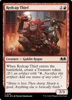 REDCAP THIEF x4 mtg NM Wilds of Eldraine 4 Common - Image 1