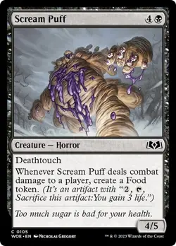 SCREAM PUFF x4 mtg NM Wilds of Eldraine 4 Common - Image 1