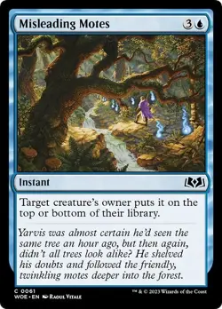 MISLEADING MOTES x4 mtg NM Wilds of Eldraine 4 Common - Image 1