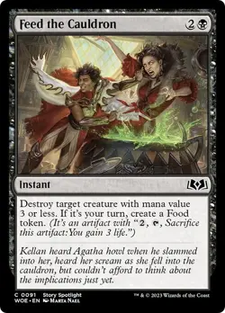 FEED THE CAULDRON x4 mtg NM Wilds of Eldraine 4 Common - Image 1