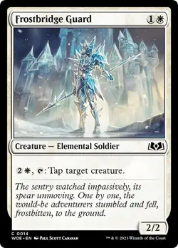 FROSTBRIDGE GUARD x4 mtg NM Wilds of Eldraine 4 Common - Image 1