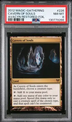 FOIL Cavern Of Souls (Avacyn Restored #226) PSA 8 2012 Magic Gathering MTG - Image 1