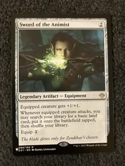 Magic The Gathering MTG - Sword of the Animist (E01) - The List Reprints - Image 1