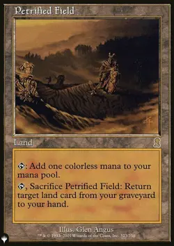Magic the Gathering MTG Petrified Field (451) The List NM - Image 1