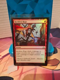 MTG RECKLESS RAGE Foil RIVALS OF IXALAN NM - Image 1