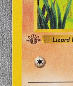 GRAY GREY STAMP Charmander 46/102 1st Edition Pokemon Base Set - Image 2