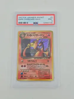 1997 Pokemon Japanese Rocket #6 Dark Charizard-Holo PSA 9 - Image 1
