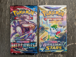 Pokemon Sealed Booster lot of 2 Battle Styles, Brilliant Stars - Image 1
