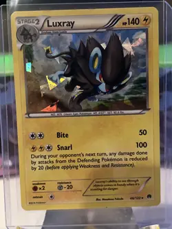 Luxray 46/122 Breakpoint Cracked Ice Holo Rare- Pokemon DNA GAMES-LP/MP 2 - Image 1
