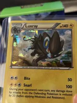 Luxray 46/122 Breakpoint Cracked Ice Holo Rare- Pokemon DNA GAMES-LP/MP 2 - Image 2