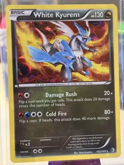 Pokemon TCG White Kyurem Boundaries Crossed 102/149 Exclu Cracked Ice Holo MP - Image 1