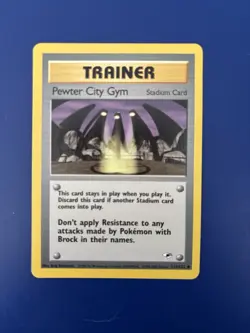 2000 POKEMON GYM HEROES 115 PEWTER CITY GYM - Image 1