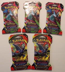 Pokemon TCG Lot Of 5 Phantasmal Flames Sleeved Booster Packs - Image 2